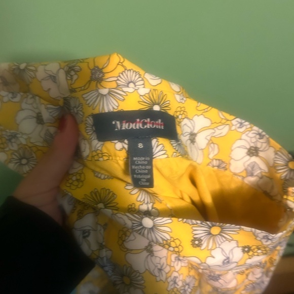 ModCloth Days in Doll Valley Tiered Floral Yellow Skirt - Picture 3 of 4